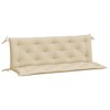 vidaXL Garden Bench Cushion Set of 2 Beige Oxford fabric (100% polyester) - 2 of 4