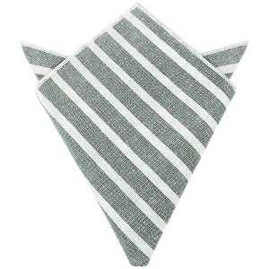 INSPIRE CHIC Men's Stripes Pattern Decorative Pocket Square - 1 of 4