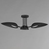 ET2 Lighting Marsh 3 - Light Flush Mount in  Black - 3 of 3