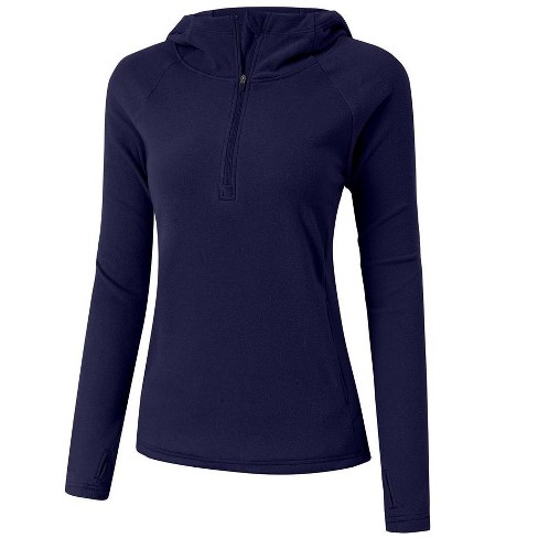 Womens Hoodies Half Zip Fleece Lined Sweatshirts Pull Over Fall Outfits ...