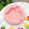 Unique Bargains Popsicles Mould Hand Washable Plastic Pink 3.46"x3.46"x0.94" 1 Pc - 2 of 4