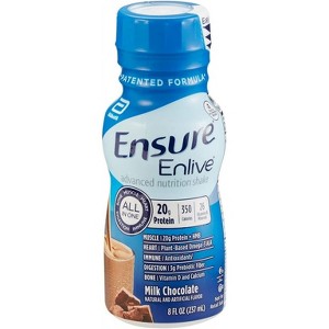 Ensure Enlive Nutritional Shake Chocolate 8 oz CASE OF 24 - 1 of 3