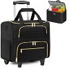 Rolling Laptop Bag, 15 Inch Rolling Briefcase with Wheels &Detachable Cart, Roller Computer Teacher Tote Bag - 2 of 4