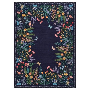 Washable Hallway Runner Rug – Non-Slip Botanical Floral Carpet for Bedroom, Living Room, Guest Room - 1 of 4
