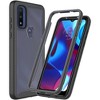 SAHARA - Venture Series Hard Shell Case for Moto G Pure and G Power (2022) - Clear/Black - 4 of 4