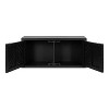 Kate and Laurel Mezzeta Decorative Wood Wall Cabinet, 30x10x14, Black - 3 of 4