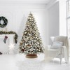 Casafield Christmas Tree Collar, Woven Hyacinth Farmhouse Tree Base Cover with Cord Cut Out - 2 of 4