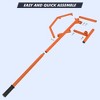 51" timberjack log lifter, adjustable log roller cant hook; heavy-duty steel tool for rolling and raising logs, features a grip handle. - 4 of 4