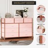 45" Wide TV Stand Dressers with 10 Drawers Fabric Dressers for Bedroom, Modern Chest of Drawers, Lightweight Large Storage Organizer - 2 of 4