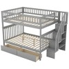 Whisen Full over Full Bunk Bed with Two Drawers and Storage Staircase - 4 of 4