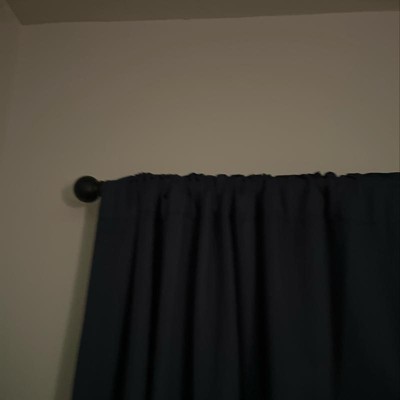 28-48 Café Ball Curtain Rod Black - Room Essentials™ : Target