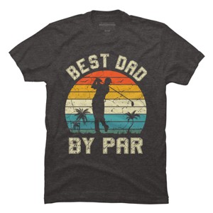 Men's Design By Humans Best Dad By Par Tropical Golf By T-Shirt - 1 of 2