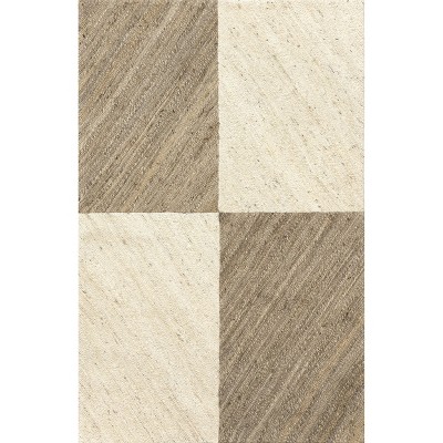 Nuloom Felicia Coastal Geometric Jute Indoor Area Rug
