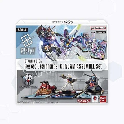Bandai Gundam Card Game Assemble Starter Set - Heroic Beginnings (ST01A) - 50 Cards, 3 Gundam Minis