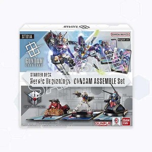 Bandai Gundam Card Game Assemble Starter Set - Heroic Beginnings (ST01A) - 50 Cards, 3 Gundam Minis - 1 of 2