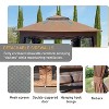 11x11 Ft Pop-Up Gazebo Canopy with Detachable Zipper Netting, Two-Tier Soft Top Event Tent,Perfect for Patio, Backyard, Garden, Includes 4 Sandbags - 4 of 4