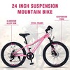 VASIP 24 Inch Mountain Bike for Kids & Teens - Boys and Girls Shimano 6-Speed Bicycle, Lightweight Frame, All-Terrain Tires - 3 of 4