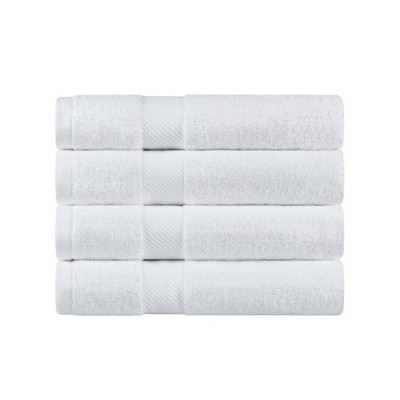 Luxury Cotton Solid Medium Weight Bath Towel Set by Blue Nile Mills