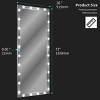 72x36" Silver Hollywood LED Full Body Mirror: 3 Color Modes, Aluminum Framed, Vertical/Horizontal Hanging - 2 of 4