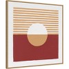 Amanti Art 30" x 30" Reflection III by Moira Hershey Framed Canvas Wall Art Print Red/Yellow : Modern Style, Polystyrene Frame - 2 of 4