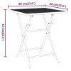 vidaXL Patio Table Expanded Metal Mesh - 23.6" x 23.6" x 28.3" - 4 of 4