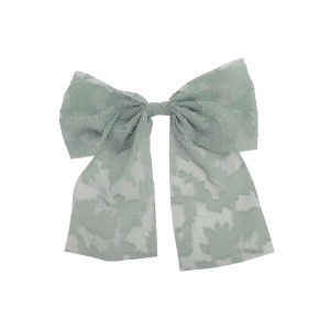 Unique Bargains Elegant Flower Bow Ribbon Hair Clips 1 Pc - 1 of 4