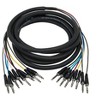 Monoprice 8-Channel 1/4 Inch TRS Male to 1/4 Inch TRS Male Snake 26AWG Cable C/d - 20 Feet With 8 Balanced Mono / Unbalanced Stereo Lines - 2 of 4