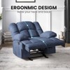 SEVOBAL Sofas Small Recliner Sofas for Living Room Chair for Adults, Living Room Recliner Adjustable Sofas for Home, Blue,40.1"*38.2"*40.6" - 4 of 4