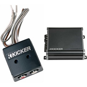 KICKER CX800.1 Mono Amplifier & KISLOC Line Output Converter Bundle - 1 of 4