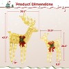 Yaheetech 2 Piece Lighted Christmas reindeer Outdoor Christmas Decoration - 3 of 4
