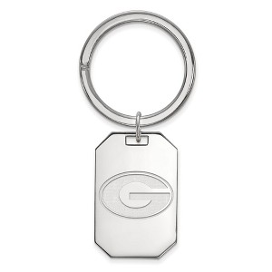Black Bow Jewelry Sterling Silver Georgia Bulldogs NCAA Key Chain - 1 of 3