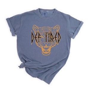 Simply Sage Market Women's Def Tired Cheetah Short Sleeve Garment Dyed Tee - 1 of 2