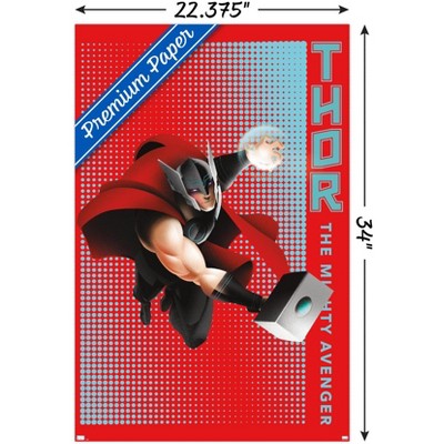 Trends International Marvel Shape Of A Hero - Thor Unframed Wall Poster ...