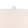 Possini Euro Design Taylor 29" Tall Teardrop Modern Coastal End Table Lamp Blue Art Glass Single White Shade Living Room Bedroom Bedside Nightstand - 3 of 4