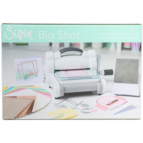 Sizzix Big Shot Cutting Pads 1 Pair-Clear W/Silver Glitter - Standard