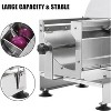 Commercial Electric Food Slicing Machine 0.2-12mm Thickness Adjustable Stainless Steel Vegetable Cutter, Silver 9.06"L x 8.66"W x 12.9"H - 4 of 4