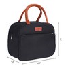 REGALWOVEN Oxford Insulated Large Capacity Storage Lunch Bags 10.6 x 6.3 x 9.1 Inches - 2 of 4