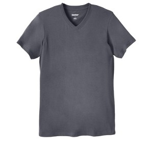 KingSize Men's Big & Tall Cotton V-Neck Undershirt 3-Pack - 1 of 4