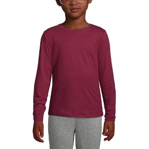 Lands' End School Uniform Kids Long Sleeve Essential T-shirt - 1 of 3