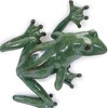 HomeRoots Set of Two Stone Garden Green Frog Resin Hanging Dimensional Sculptures - 3 of 4