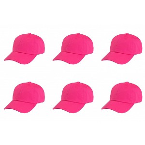 6 Pack Soft Cotton Dad Hats Comfortable Fit for Everyday Wear - 1 of 4