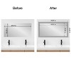 Amanti Art Mirror Makeover Bathroom Mirror Frame Border Kit  - Fully Assembled Peel and Stick Frame - Mirror NOT Included - Brushed Metallic Trim - 4 of 4