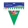 Beistle International Soccer Pennant Banner, 11" x 6' 6¾" Multicolored - 2 of 2