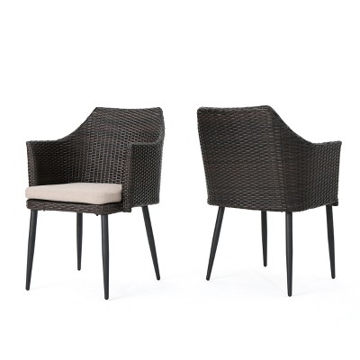 target wicker dining chairs