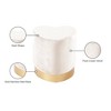Meridian Furniture,Heart Velvet Ottoman/Stool - 4 of 4