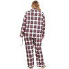 Women's Plus Size Three-Piece Pajama Set - White Mark - 2 of 3