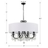 Crystorama Lighting Othello 8 - Light Chandelier in  Matte Black - 4 of 4
