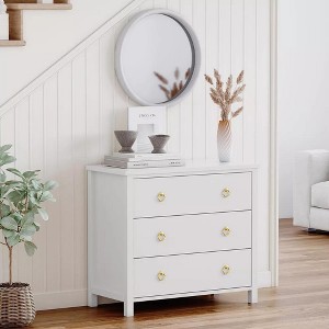 Freestanding Dresser Storage, Vertical Cabinet with Storage Drawer Dresser, Wooden Closet Dressers Chest for Bedroom, Nursery, Living Room - 1 of 4