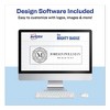 Avery The Mighty Badge Name Badge Holder Kit, Horizontal, 3 x 1, Inkjet, Gold, 10 Holders/ 80 Inserts - 3 of 4