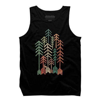 Men's Design By Humans Deer In The Arrow Wilderness By radiomode Tank Top